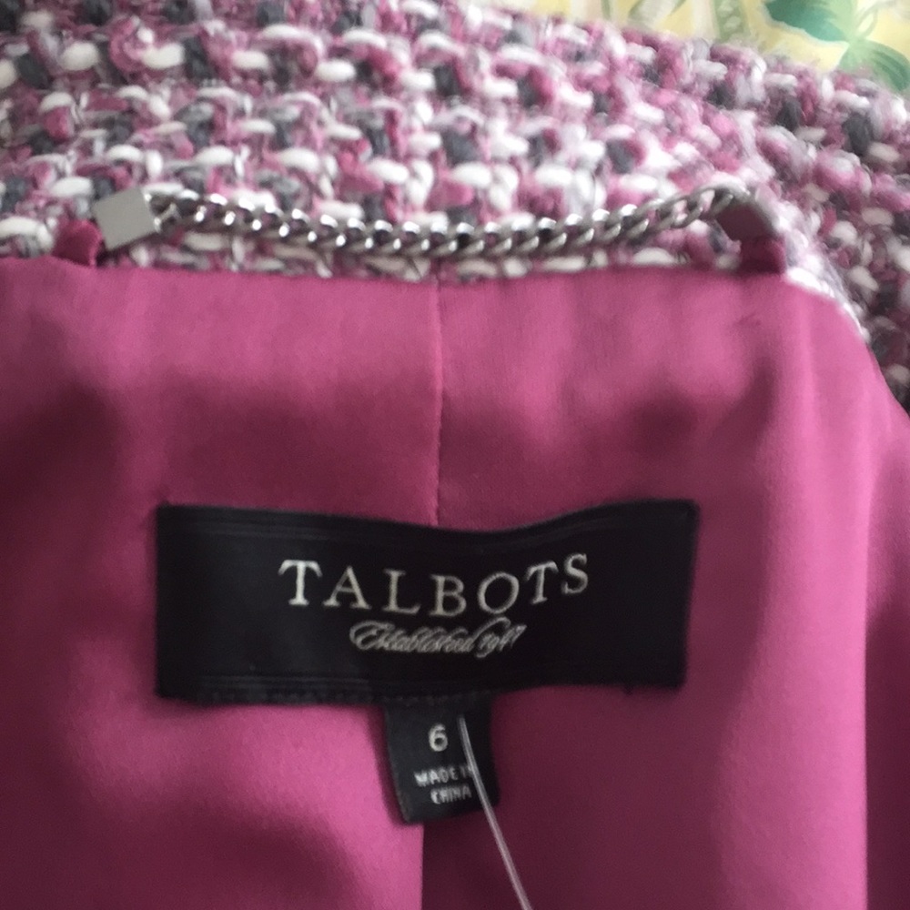 NWOT Talbots Boucle Wool Blend Quite Luxury Blazer Jacket - Picture 9 of 11